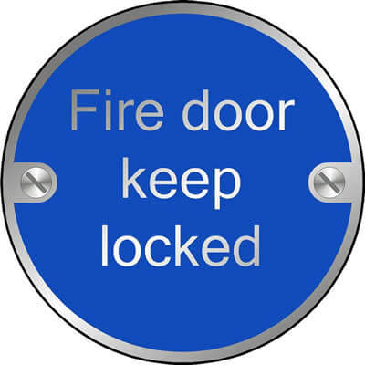 Fire door keep locked (Disc)