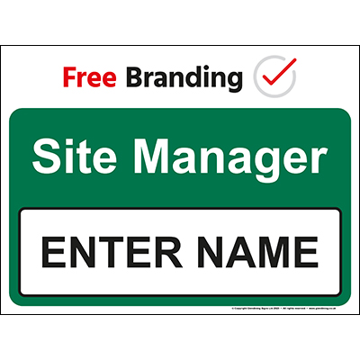 Site Manager Sign