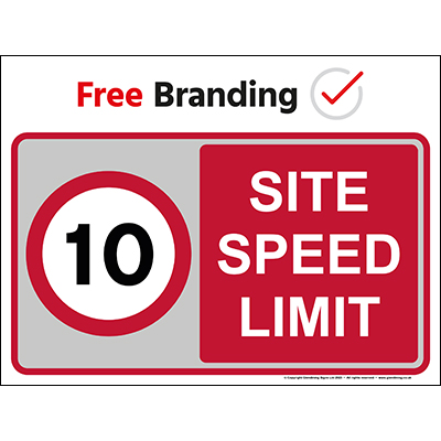 Site speed limit 10 mph (Quickfit)