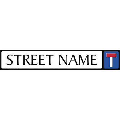 street name plate sign