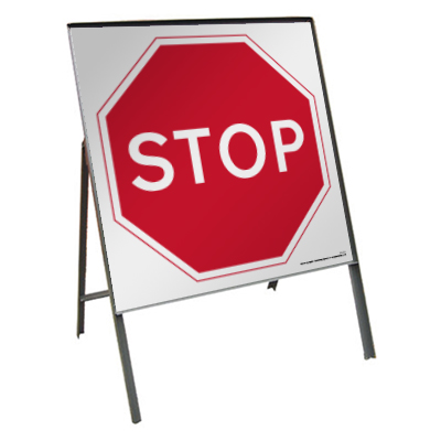 Stop (Temp.) sign 