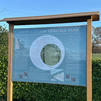 Outdoor Wooden Information Board